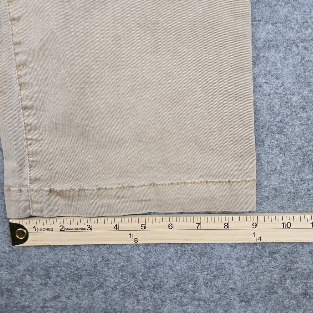 American Eagle Kick Boot Khaki Pants Tan Stretch Chino Women's Size 10 Regular - Picture 7 of 10